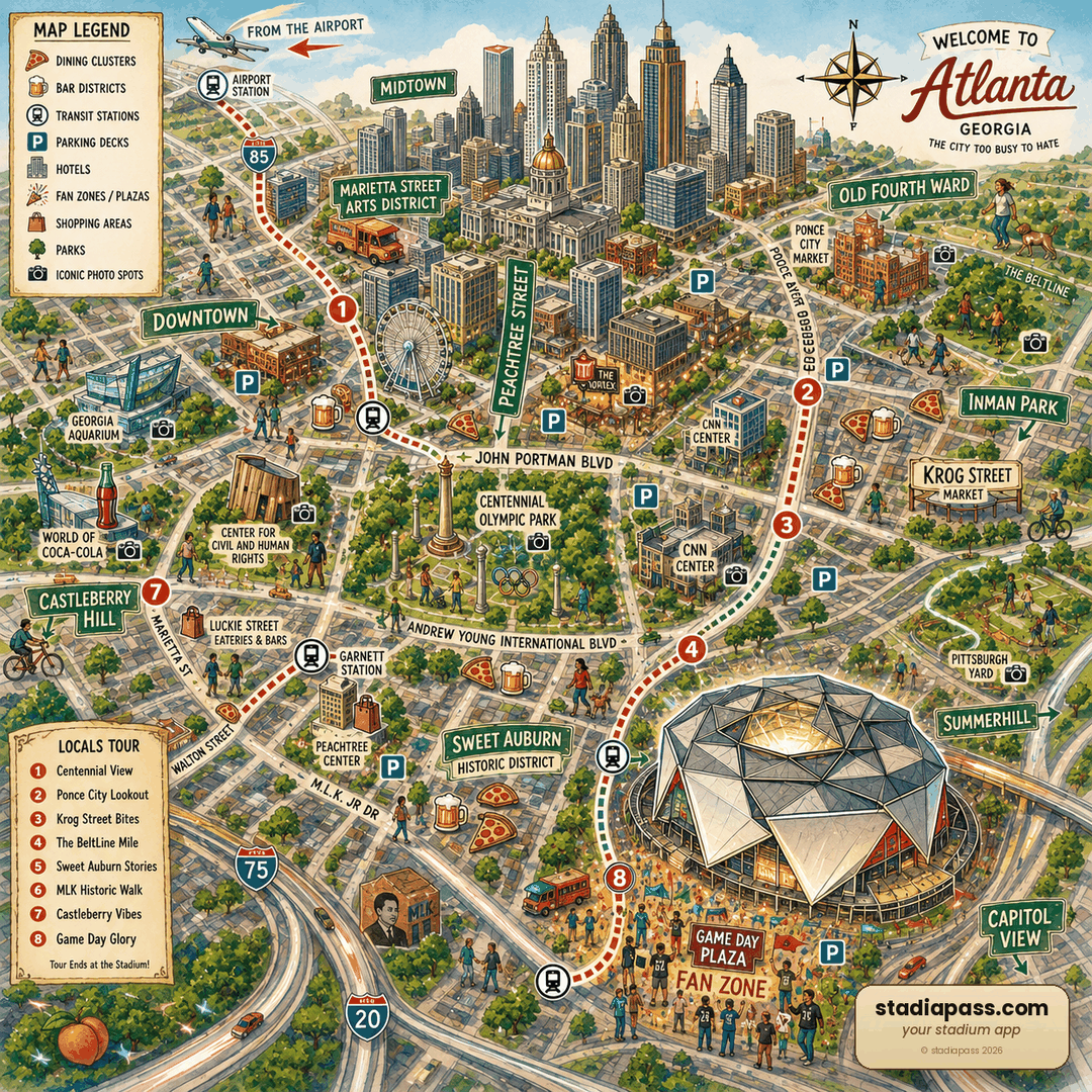 Atlanta — original illustrated city art